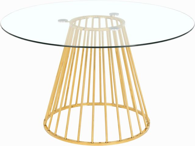 Meridian Furniture Gio Gold Dining Table-1