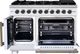 FORNO® Capriasca Series Alta Qualita 48" White Pro Style Gas Range-4