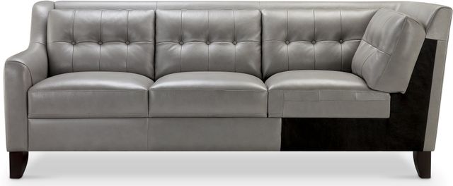 Leather Italia™ Cambria Malibu Gray Left Arm Facing Sofa-1