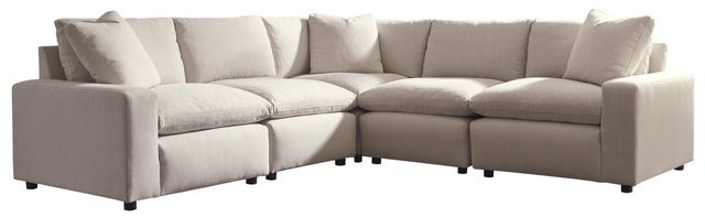 ignature Design by Ashley® Savesto 4-Piece Ivory Sectional-0