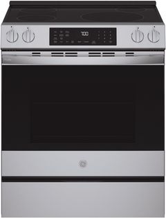 GE Profile™ 30" Fingerprint Resistant Stainless Steel Smart Slide In Induction Range with No Preheat Air Fry and EasyWash™ Oven Tray
