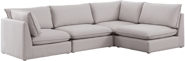 Meridian Furniture Mackenzie 4-Piece Beige Modular Sectional Set-0