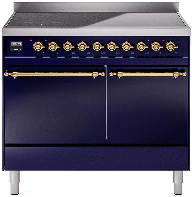 Ilve® Nostalgie II Series 40" Midnight Blue Pro Style Induction Range-0