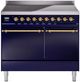 Ilve® Nostalgie II Series 40" Midnight Blue Pro Style Induction Range-0