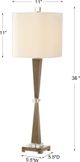Uttermost® Niccolai Antiqued Brushed Brass Buffet Lamp-1