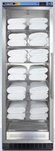 Summit® 24'' Stainless Steel Single Chamber Left Hinge Blanket Warmer-2