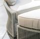 Sunset West Miami Silver Gray Aluminum/Olefin Rope Outdoor Daybed with Echo Ash Cushion-3