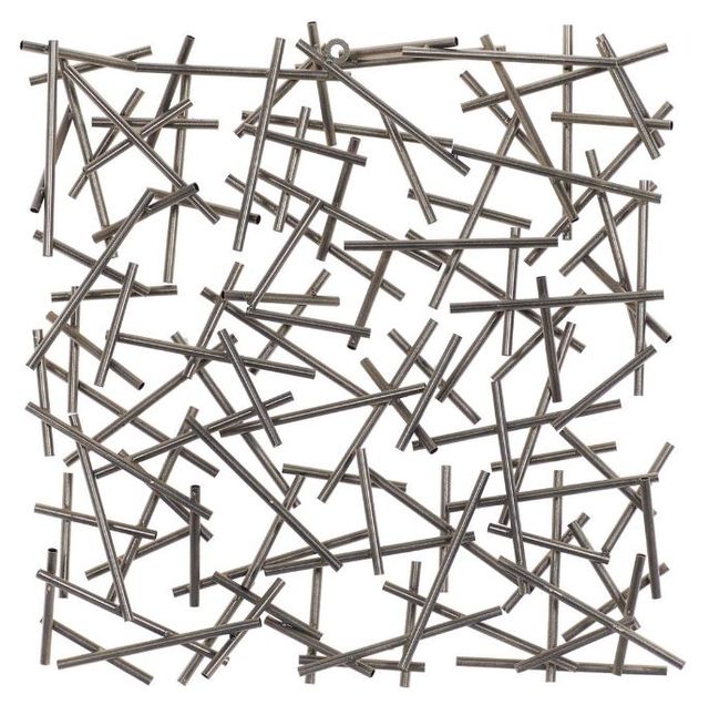 Deco Marche Cosmoliving Silver Overlapping Lines Wall Decor-0