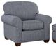 Flexsteel® Thornton 2-Piece Blue Chair and Ottoman Set-2
