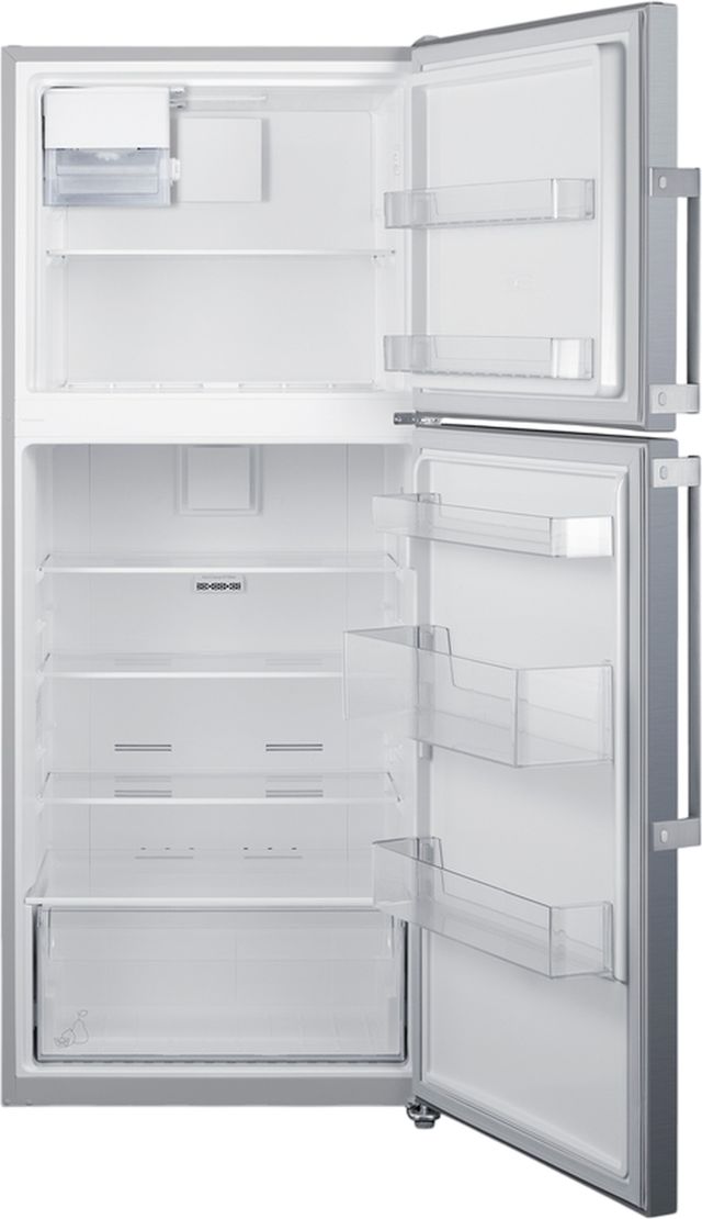 Summit® 28" 13.6 Cu. Ft. Stainless Steel Freestanding Top Freezer Refrigerator-2