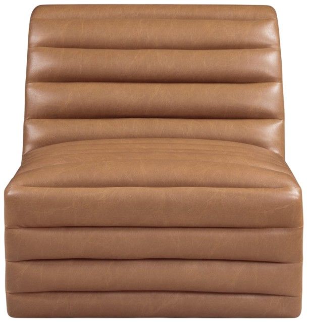 Meridian Furniture Vega Cognac Leather Upholstered Accent Chair-1