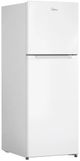 Midea® 22" 10.1 Cu. Ft. Stainless Steel Look Top Freezer Refrigerator-3