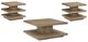 Steve Silver Co. Canyon 3-Piece Weathered Sand Occasional Table Set-0