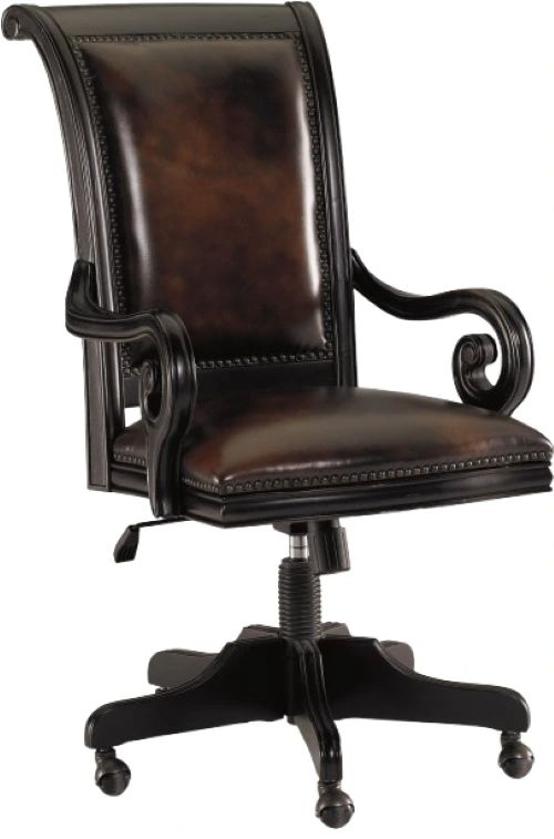 Hooker® Furniture Telluride Black Tilt Swivel Chair-0
