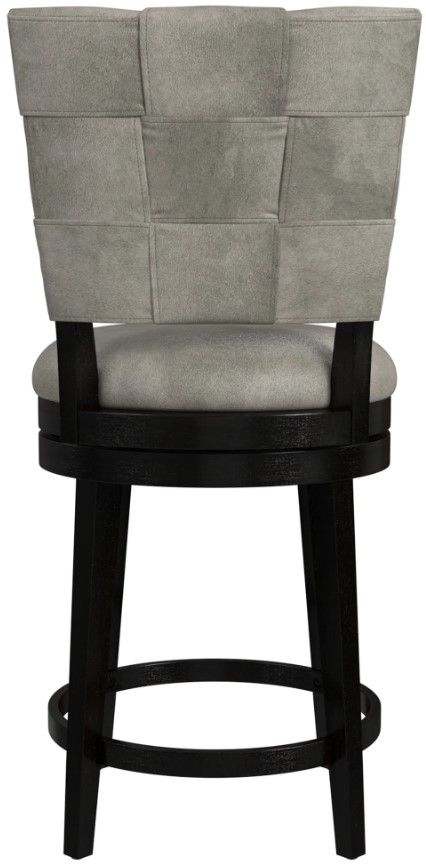 HH2 Home Kaede Brushed Black/Weathered Gray Counter Stool-4