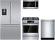 Bosch® 4 Piece Fingerprint Resistant Stainless Steel Kitchen Package-0