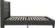 Primo™ International Griffintown Ora Linen Charcoal Twin Panel Bed-3