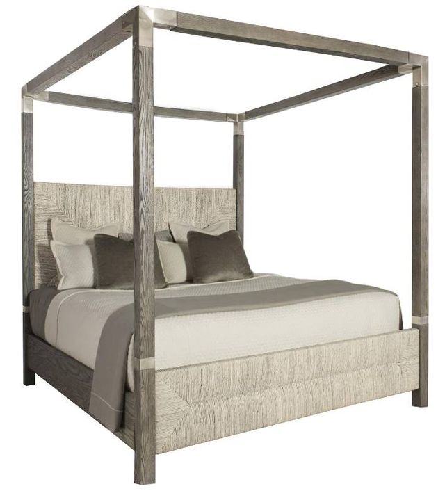 Bernhardt Palma Rustic Gray Canopy Bed-0