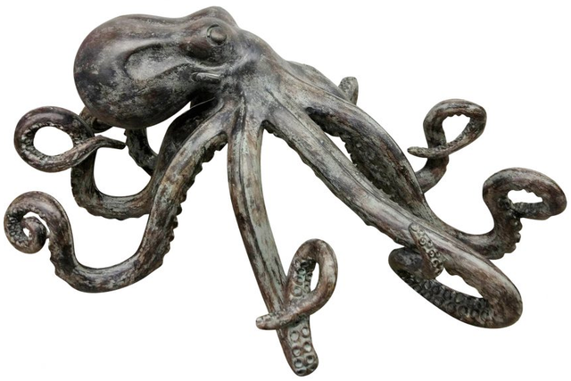 Moe's Home Collection Gray Octopus Statue-0