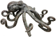 Moe's Home Collection Gray Octopus Statue-0