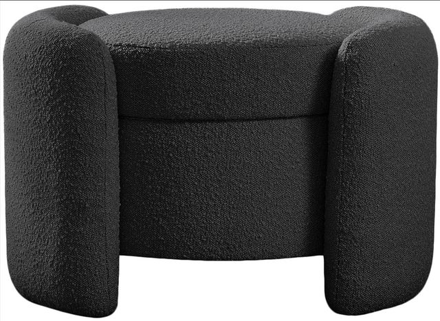 Meridian Furniture Horizon Black Ottoman-1
