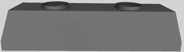 Vent-A-Hood® 54" Gunsmoke Wall Mounted Liner Insert-3
