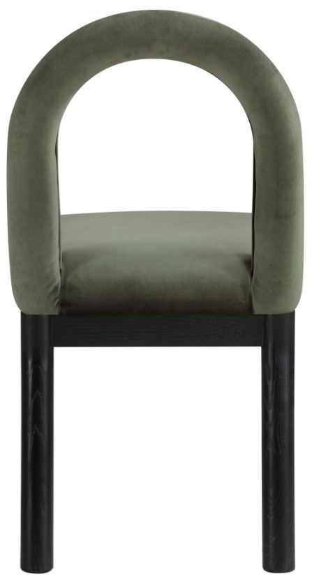 Meridian Furniture Conrad Green/Black Upholstered Dining Chair-4