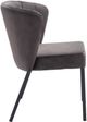 Zuo® Modern Aimee 2-Piece Black/Gray Dining Side Chair Set-2