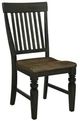 TEI Preston Charcoal/Toffee Side Chair-0