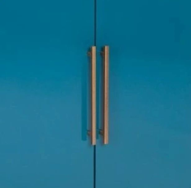 Armoire de Decor-Rest® Furniture LTD Carlotta - Laque turquoise brillante-1