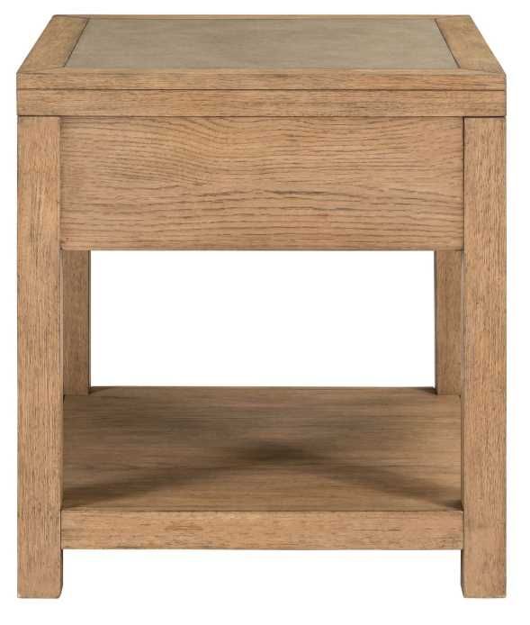 Liberty Furniture Corso Concrete End Table with Natural Base-4