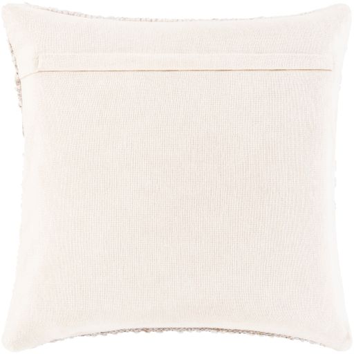 Surya Nobility Ivory 22"x22" Toss Pillow with Down Insert-1