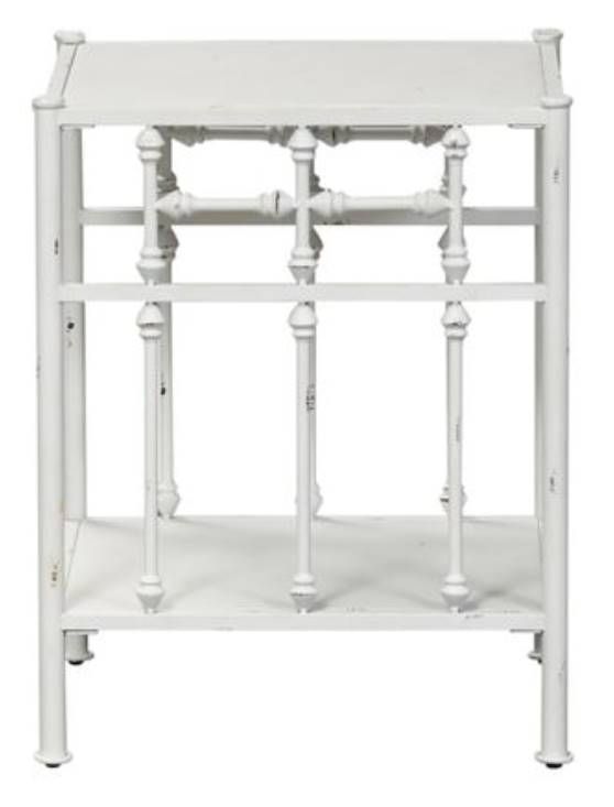 Liberty Furniture Vintage Antique White Open Nightstand-2