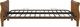 dhp furniture® Florence Walnut Wood Futon with Arms-2