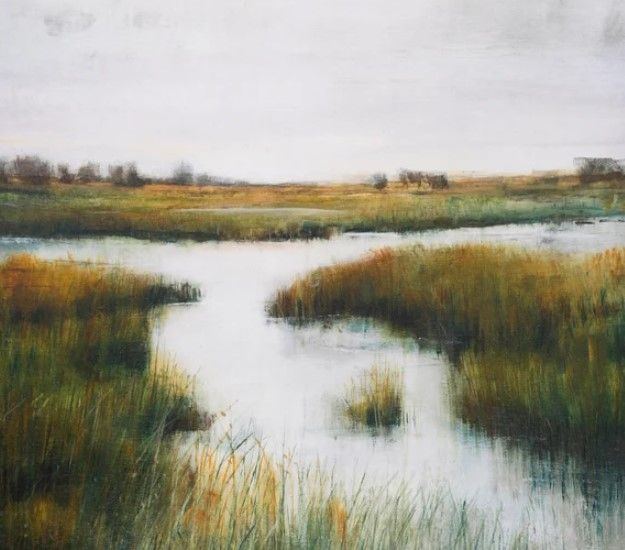 Stylecraft Misty Marshland Brown/Green/Gray Wall Art-1