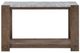 Steve Silver Co. Libby Gray Sofa Table with Dusty Caramel Base-2