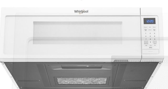 Whirlpool® 1.1 Cu. Ft. White Low Profile Microwave Hood Combination-4