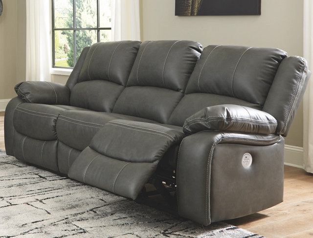 Signature Design by Ashley® Calderwell Gray Power Reclining Sofa-2