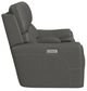 Flexsteel® Carter Smoke Power Reclining Loveseat with Console-3
