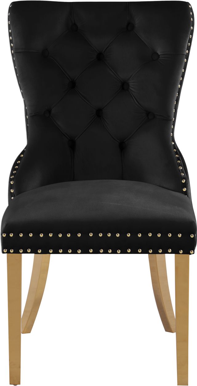 Meridian Furniture Carmen Black Velvet Dining Chair-1