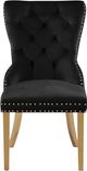 Meridian Furniture Carmen Black Velvet Dining Chair-1