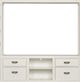 Hammary® Structures White Quintuple Storage Entertainment Wall-1