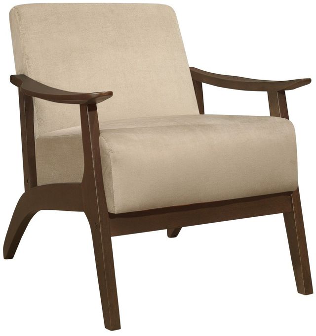 Mazin Furniture Carlson Light Brown Upholstered Accent Chair-0