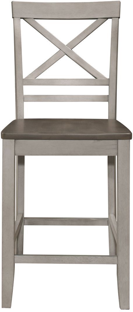 Mazin Furniture Brightleaf Brown/Light Gray Counter Chair-1