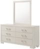 Coaster® Jessica Snow White Dresser and Mirror-2