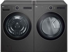 Ensemble de buanderie à chargement frontal LG® - Acier inoxydable noir