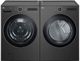 LG Black Steel Front Load Washer & Electric Dryer Laundry Pair-0