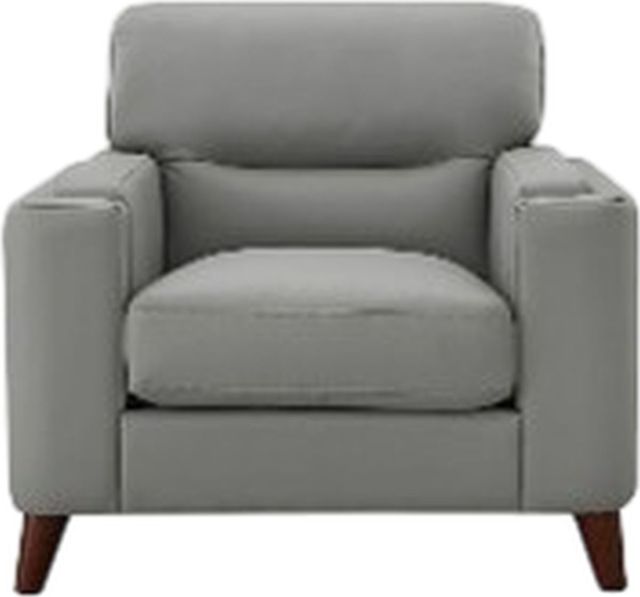 Aurora Furniture Elm Silver Gray Accent Chair-0