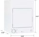 GE® Spacemaker® 3.6 Cu. Ft. White Electric Dryer-2