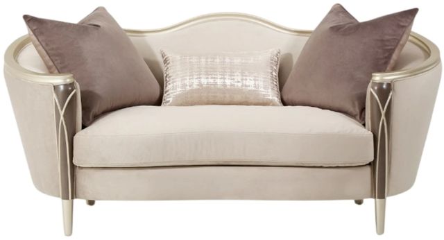 Michael Amini® Villa Cherie Hazelnutl Loveseat-1